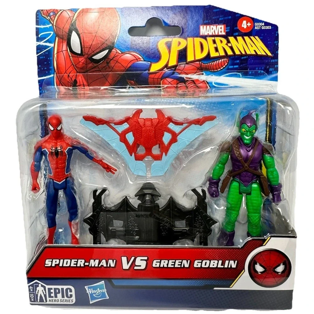 Marvel Spider Man Vs Green Goblin 2 Pack Hasbro Epic Hero Series New